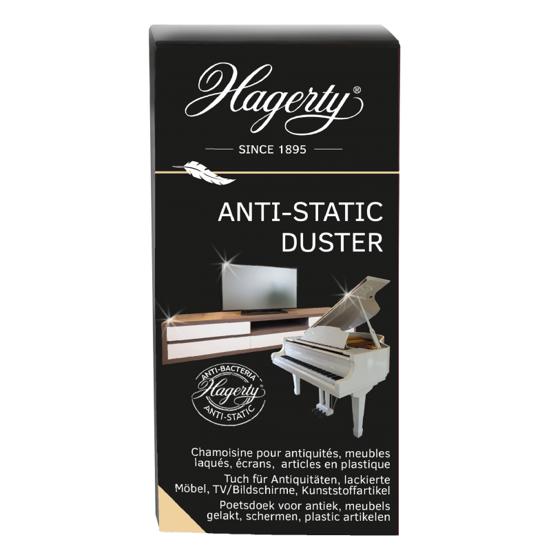 Anti-Static Duster - Tissu antistatique pour antiquités, meubles laqués, TV et écrans, articles en plastique